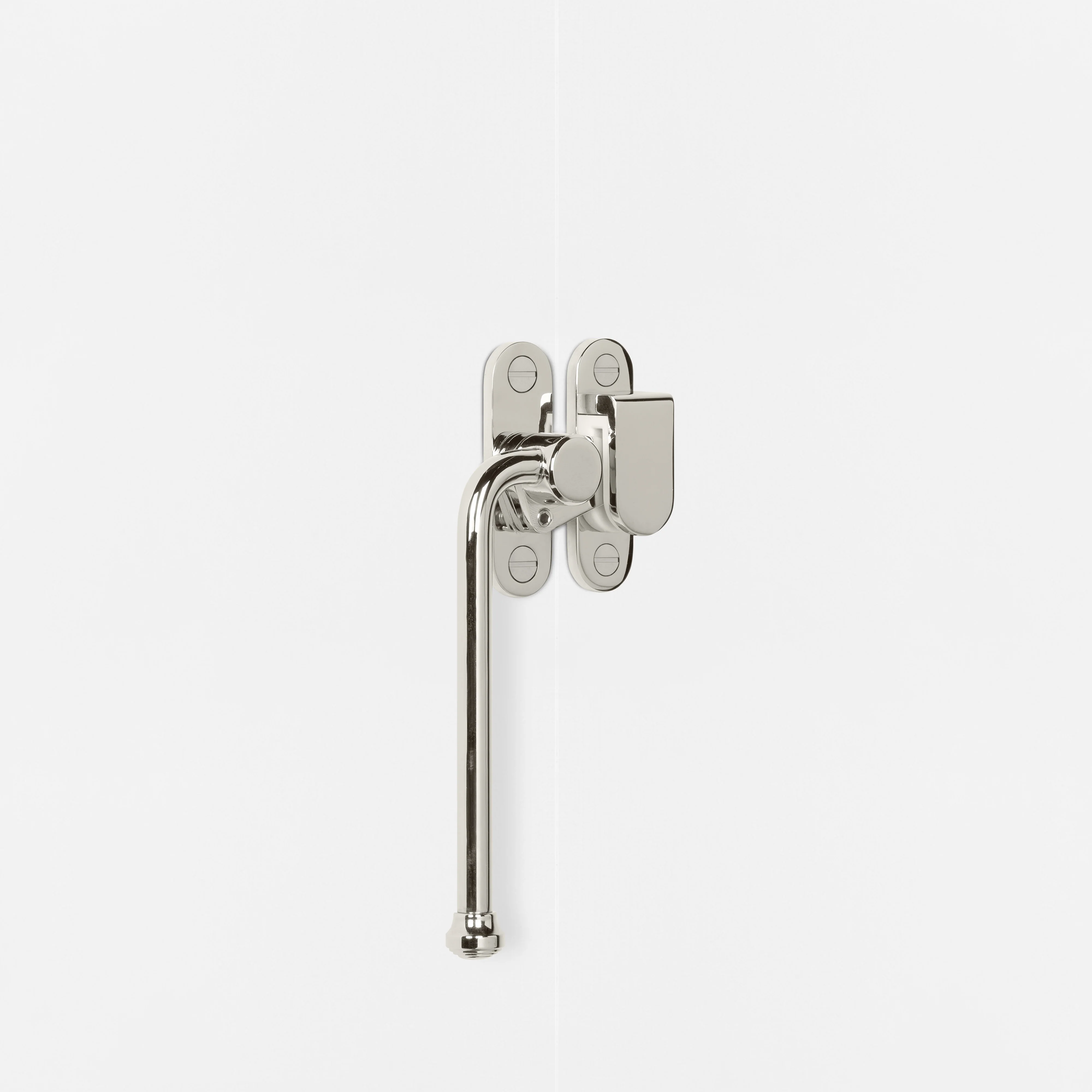 Polished nickel window hardware